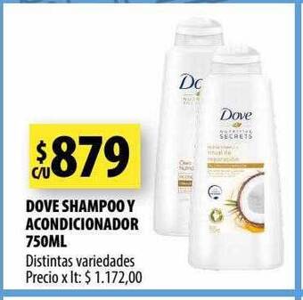 Punto Mayorista Dove shampoo y acondicionador oferta