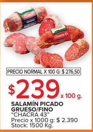 Carrefour Market Salamín picado grueso-fino oferta