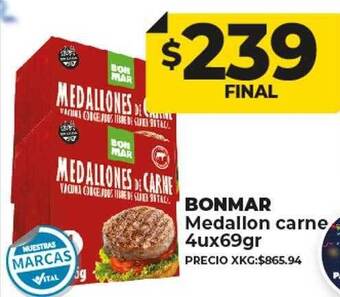 Supermayorista Vital Bonmar medallon carne oferta
