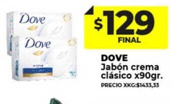 Supermayorista Vital Dove jabón crema clásico oferta