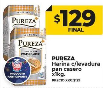 Supermayorista Vital Pureza harina c levadura pan casero oferta