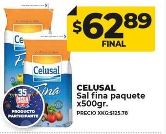 Supermayorista Vital Celusal sal fina paquete oferta