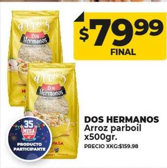 Supermayorista Vital Dos hermanos arroz parboil oferta