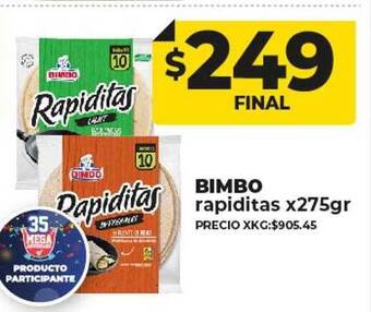 Supermayorista Vital Bimbo rapiditas oferta