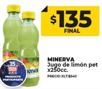 Minerva jugo de limón pet