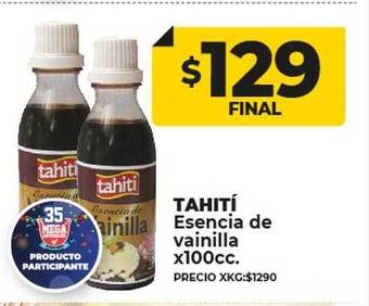 Supermayorista Vital Tahití esencia de vainilla oferta