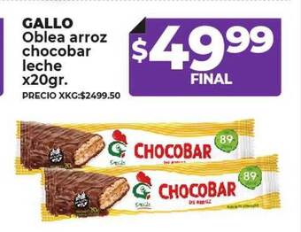 Supermayorista Vital Gallo oblea arroz chocobar leche oferta