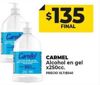 Supermayorista Vital Carmel alcohol en gel oferta