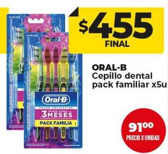 Supermayorista Vital Oral-b cepillo dental pack familiar oferta