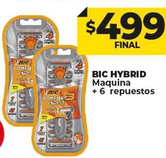 Supermayorista Vital Bic hybrid maquina + 6 repuestos oferta