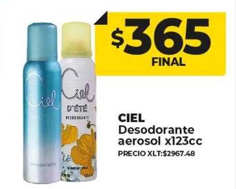 Supermayorista Vital Ciel desodorante aerosol oferta