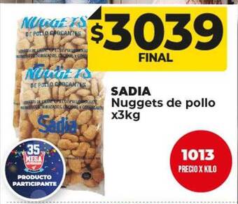 Supermayorista Vital Sadia nuggets de pollo oferta