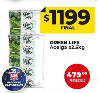 Supermayorista Vital Green life acelga oferta