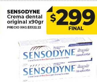 Supermayorista Vital Sensodyne crema dental original oferta
