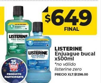 Supermayorista Vital Listerine enjuague bucal oferta