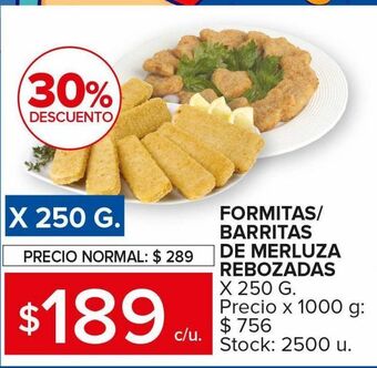 Carrefour Formitas/ barritas de merluza rebozadas x 250g oferta