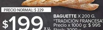 Carrefour Baguette x 200g oferta