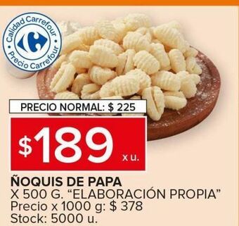 Carrefour Ñoquis de papa x 500g oferta