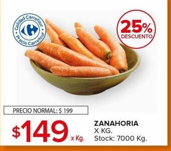 Carrefour Zanahoria x kg oferta