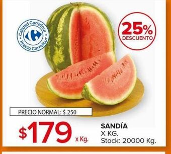Carrefour Sandía x kg oferta