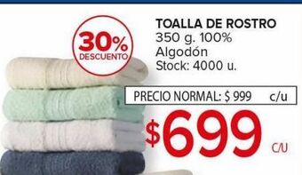 Carrefour Toalla de rostro oferta