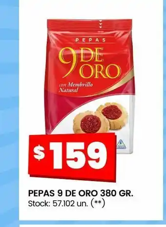 Changomas Pepas 9 de oro 380 gr oferta