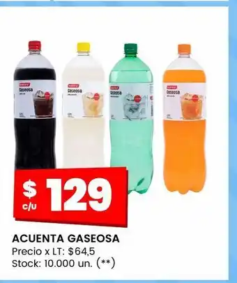 Changomas Acuenta gaseosa oferta