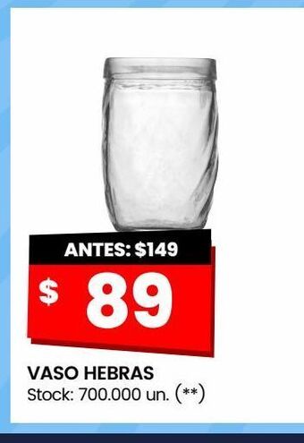 Changomas Vaso hebras oferta