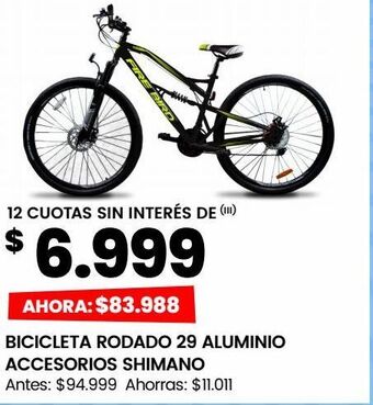 Changomas Bicicleta rodado 29 aluminio oferta