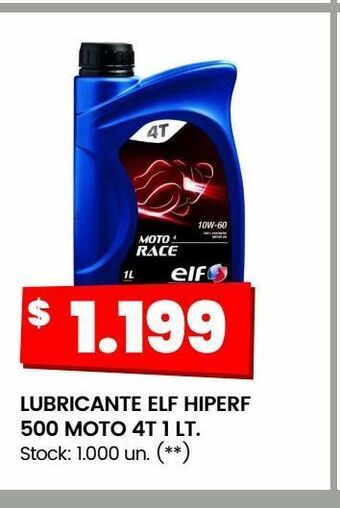 Changomas Lubricante elf hiperf 500 moto 4t 1 lt. oferta
