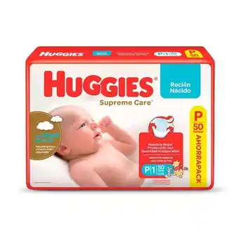 Carrefour Pañales huggies recién nacido supreme care x 50 uni oferta