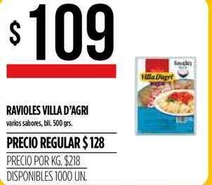 Supermercados Vea Ravioles Villa D'agri 500grs oferta
