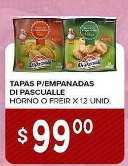 Supermercados Mayor Tapas p-empanadas di pascualle horno o freir x 12 oferta