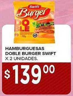Supermercados Mayor Hamburguesas doble burger swift x 2 oferta