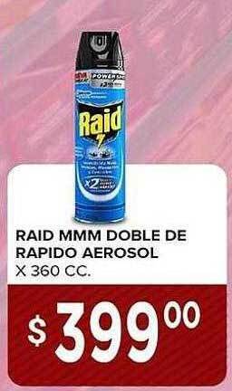 Supermercados Mayor Raid mmm doble de rapido aerosol x 360 cc oferta
