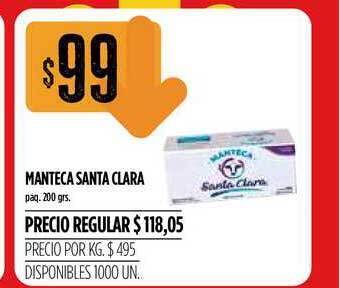 Supermercados Vea Manteca Santa Clara 200grs oferta