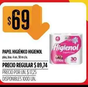 Supermercados Vea Higienol Papel Higiénico oferta