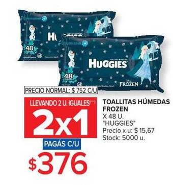 Carrefour Toallitas húmedas frozen huggies oferta