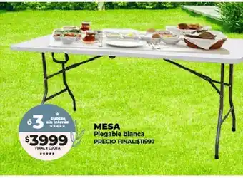 Supermayorista Vital Mesa plegable blanca oferta