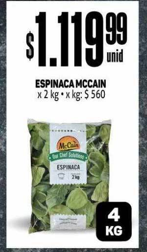 Makro Espinaca mccain oferta