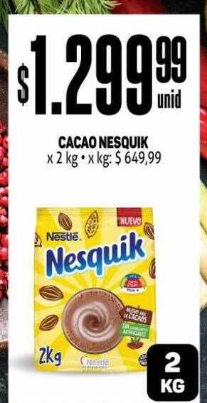 Makro Cacao nesquik oferta