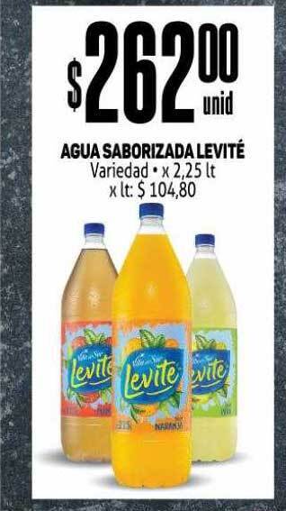 Makro Agua saborizada levité oferta