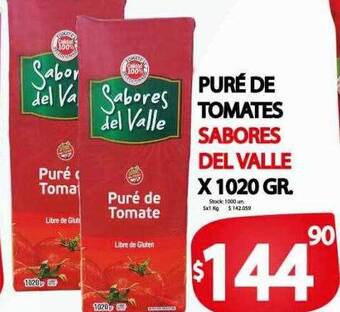 Supermercados Mariano Max Puré de tomates sabores del valle oferta