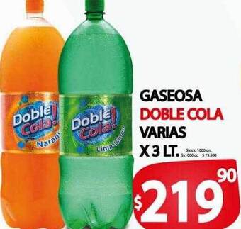 Supermercados Mariano Max Gaseosa doble cola varias oferta