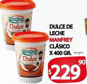 Supermercados Mariano Max Dulce de leche manfrey clásico oferta