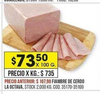 Coto Fiambre de Cerdo La Octava oferta