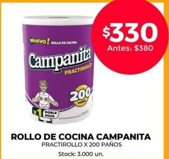Supermercados Tadicor Rollo de Cocina Campanita oferta