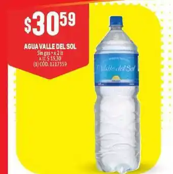 Makro Agua Valle Del Sol 2lt oferta