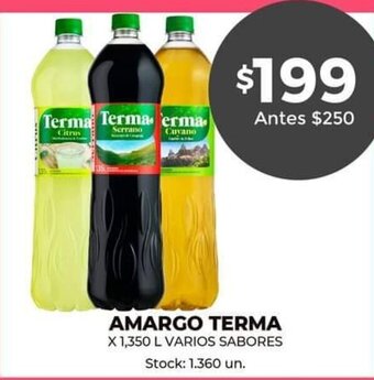 Supermercados Tadicor Amargo Terma oferta