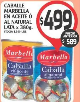 Supermercados Malambo Caballe Marbella en Aceite ó Al Natural Lata x 380g oferta